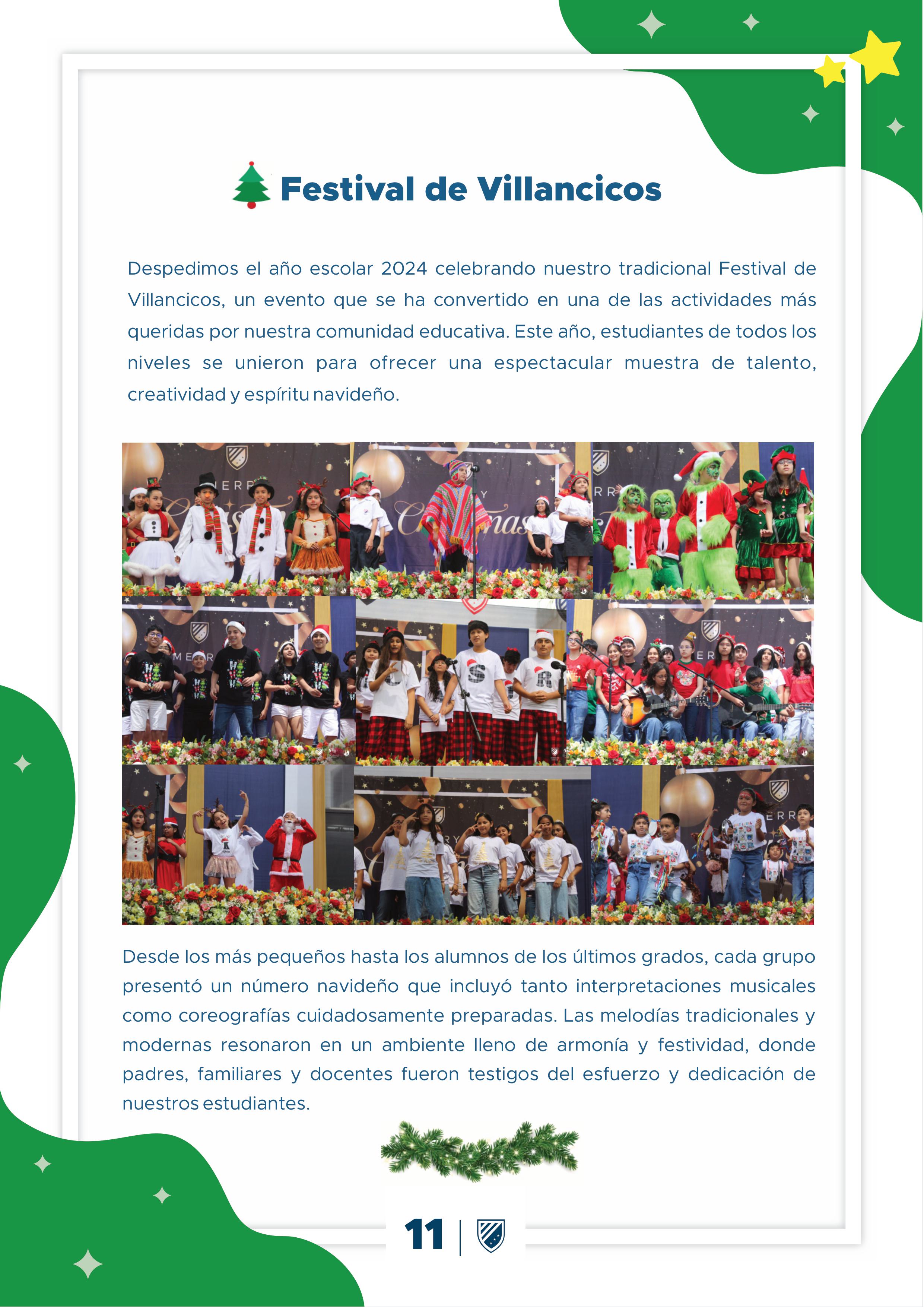 Presentamos la 10 edición de nuestro boletín institucional, correspondiente al mes de diciembre 2024.  We are a American School!