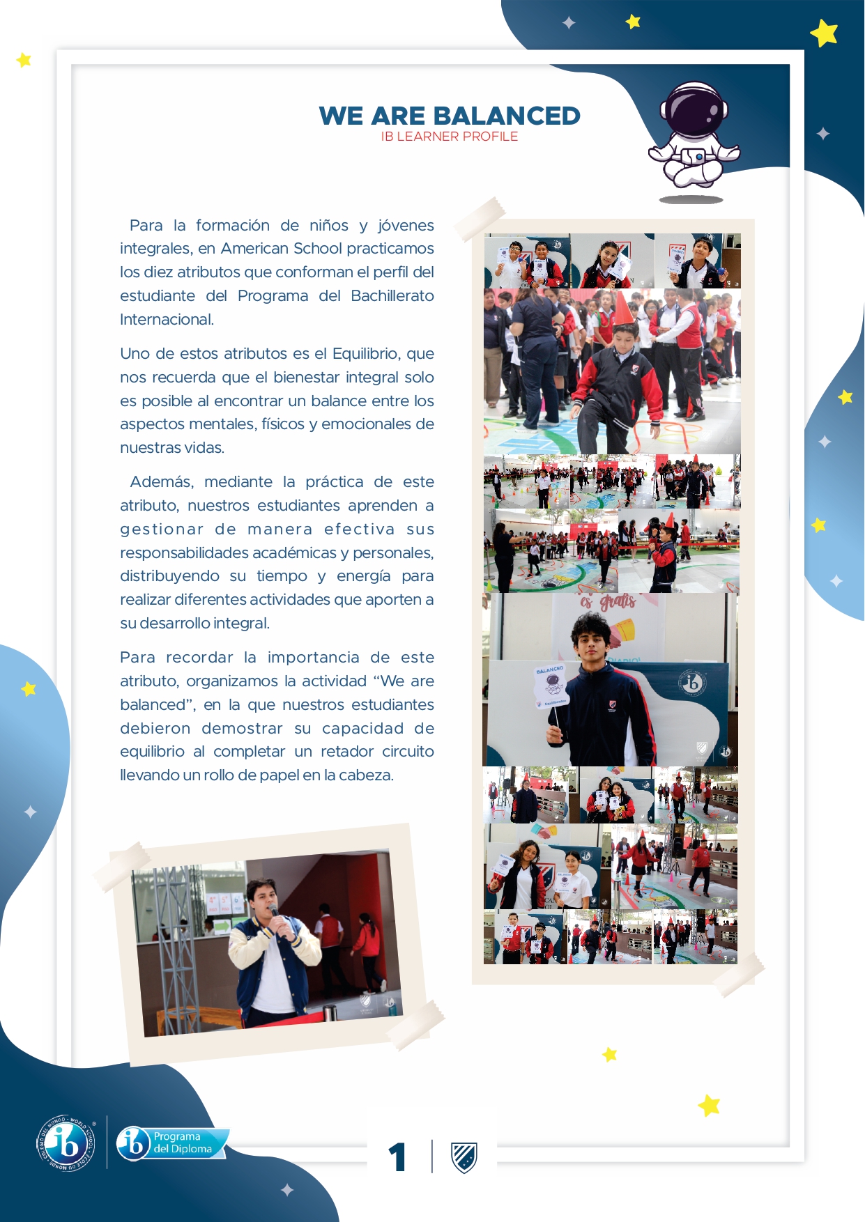 Presentamos la 6ta edición de nuestro boletín institucional, correspondiente al mes de Setiembre 2025.  We are a American School!
