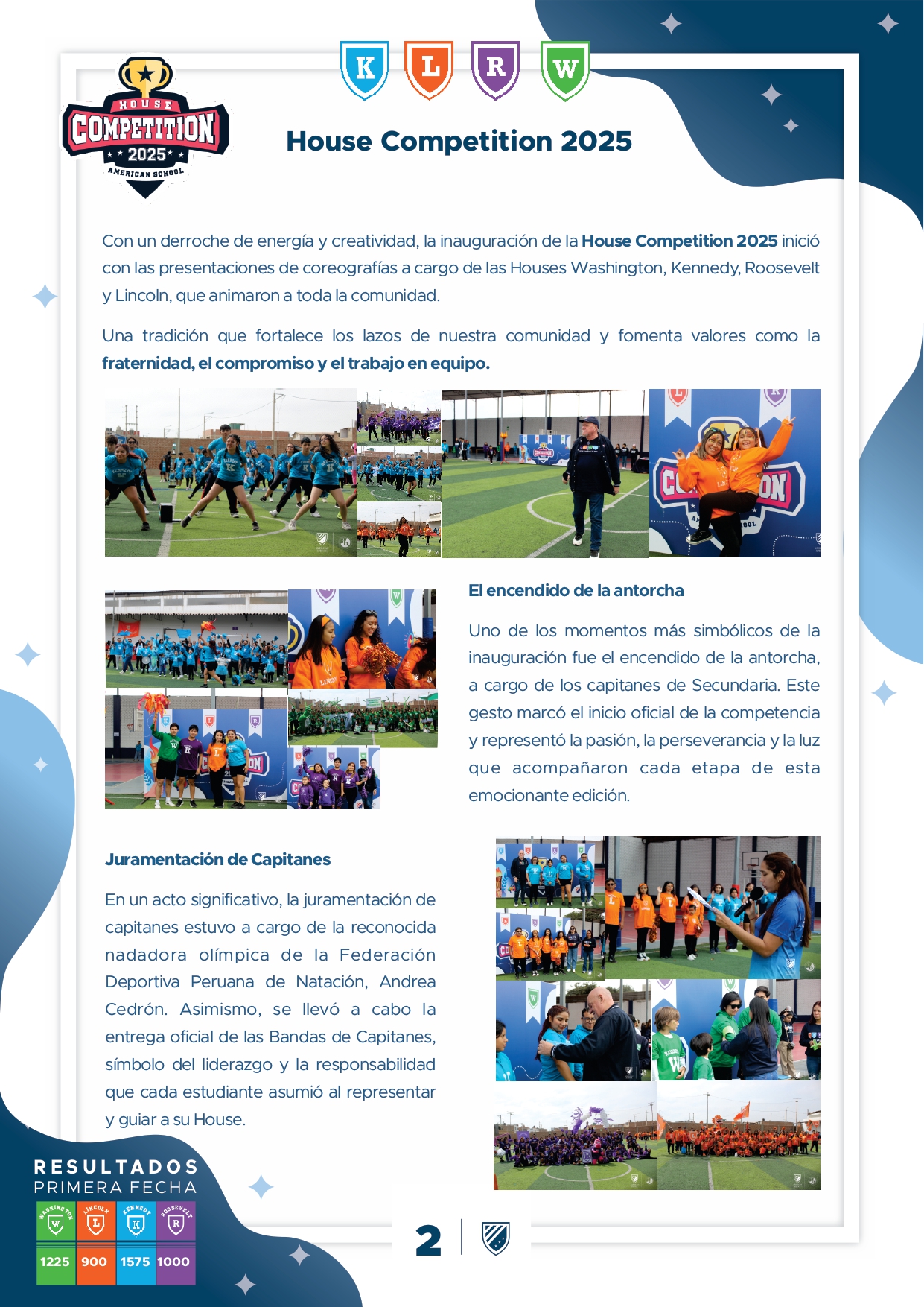 Presentamos la 6ta edición de nuestro boletín institucional, correspondiente al mes de Setiembre 2025.  We are a American School!