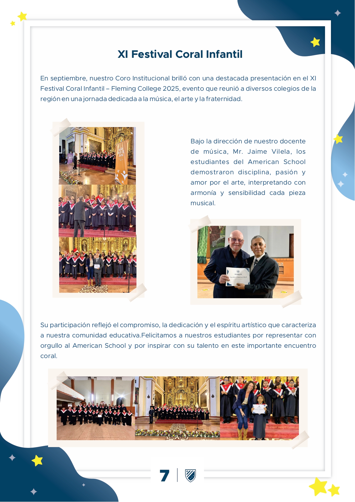 Presentamos la 6ta edición de nuestro boletín institucional, correspondiente al mes de Setiembre 2025.  We are a American School!