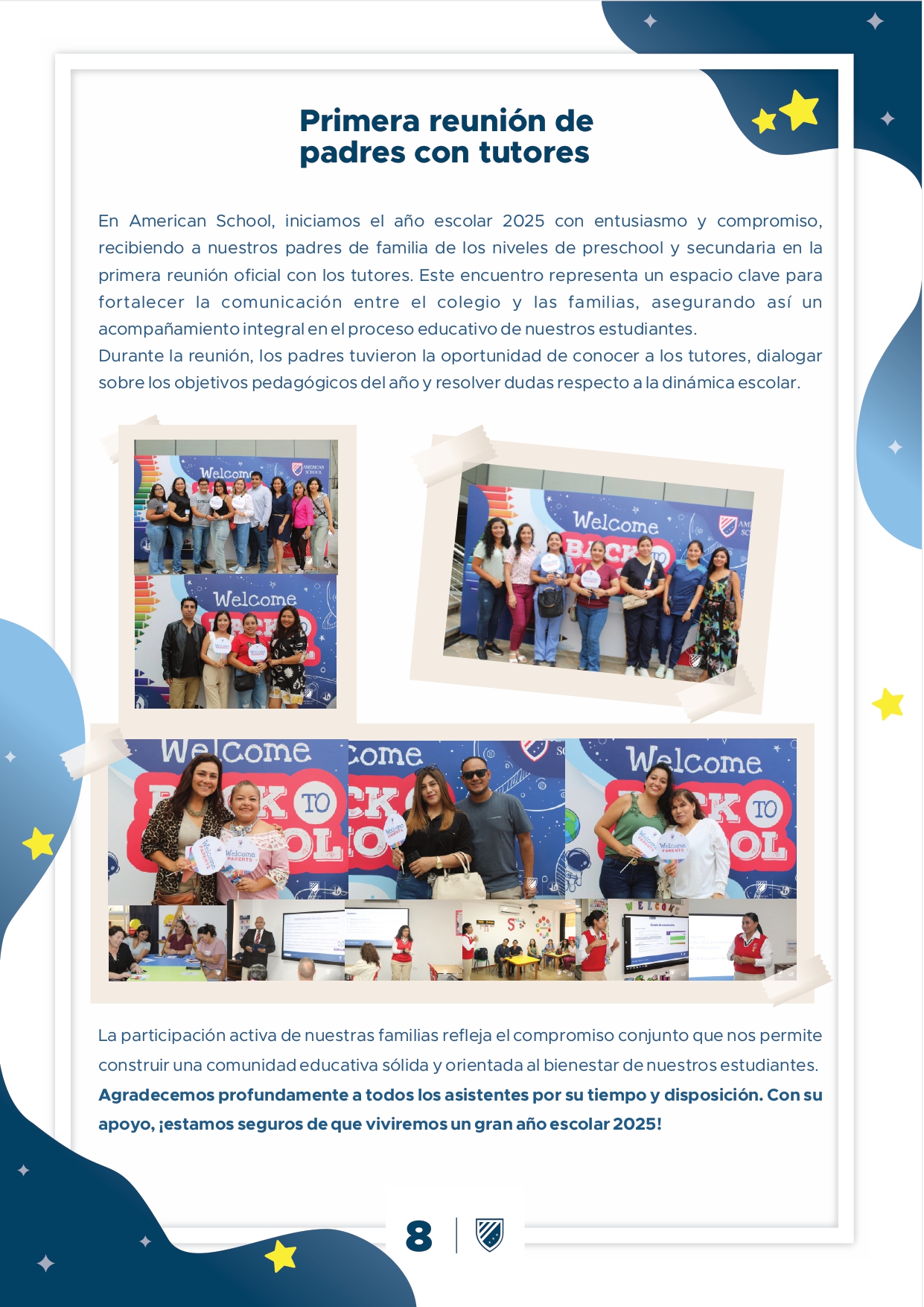 Presentamos la 10 edición de nuestro boletín institucional, correspondiente al mes de diciembre 2024.  We are a American School!