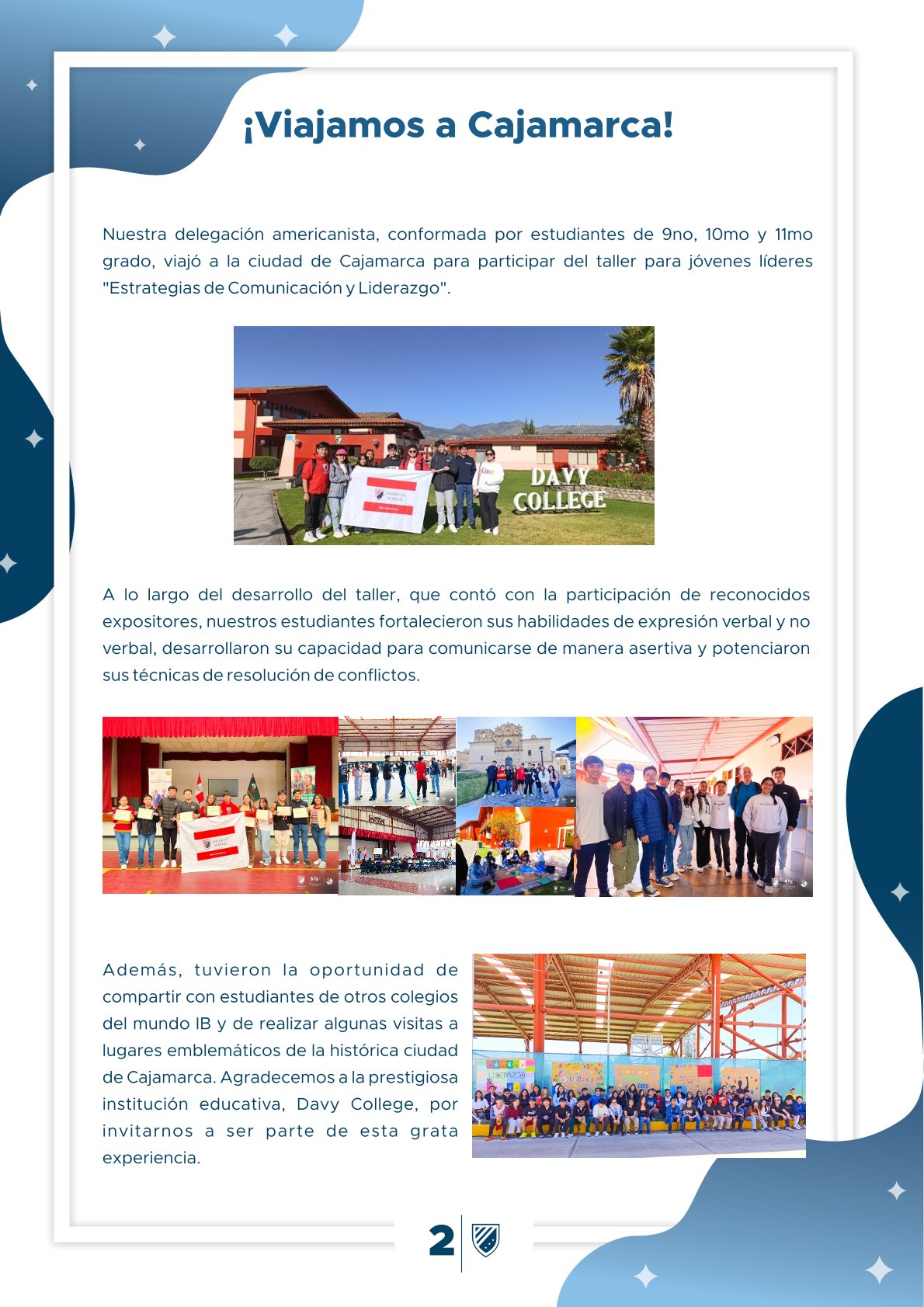 Presentamos la 4ta edición de nuestro boletín institucional, correspondiente al mes de junio 2024.  We are American School!