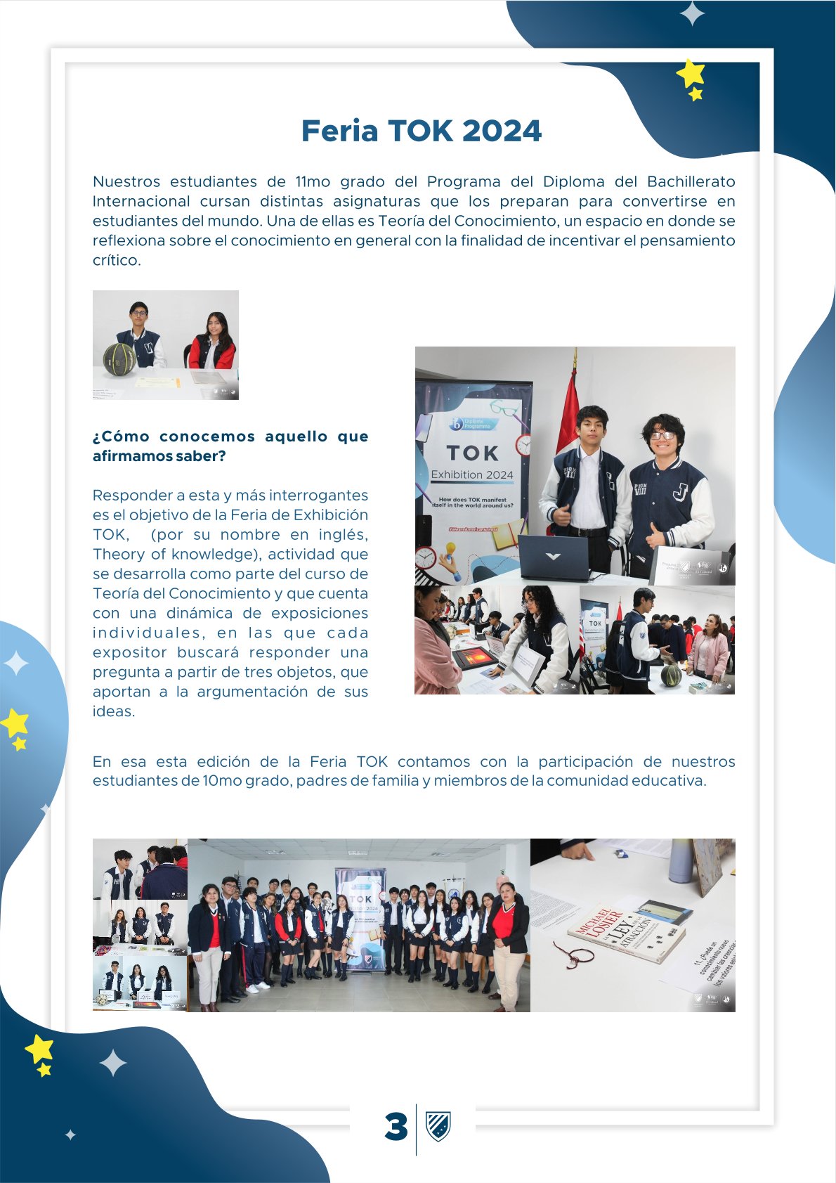 Presentamos la 4ta edición de nuestro boletín institucional, correspondiente al mes de junio 2024.  We are American School!