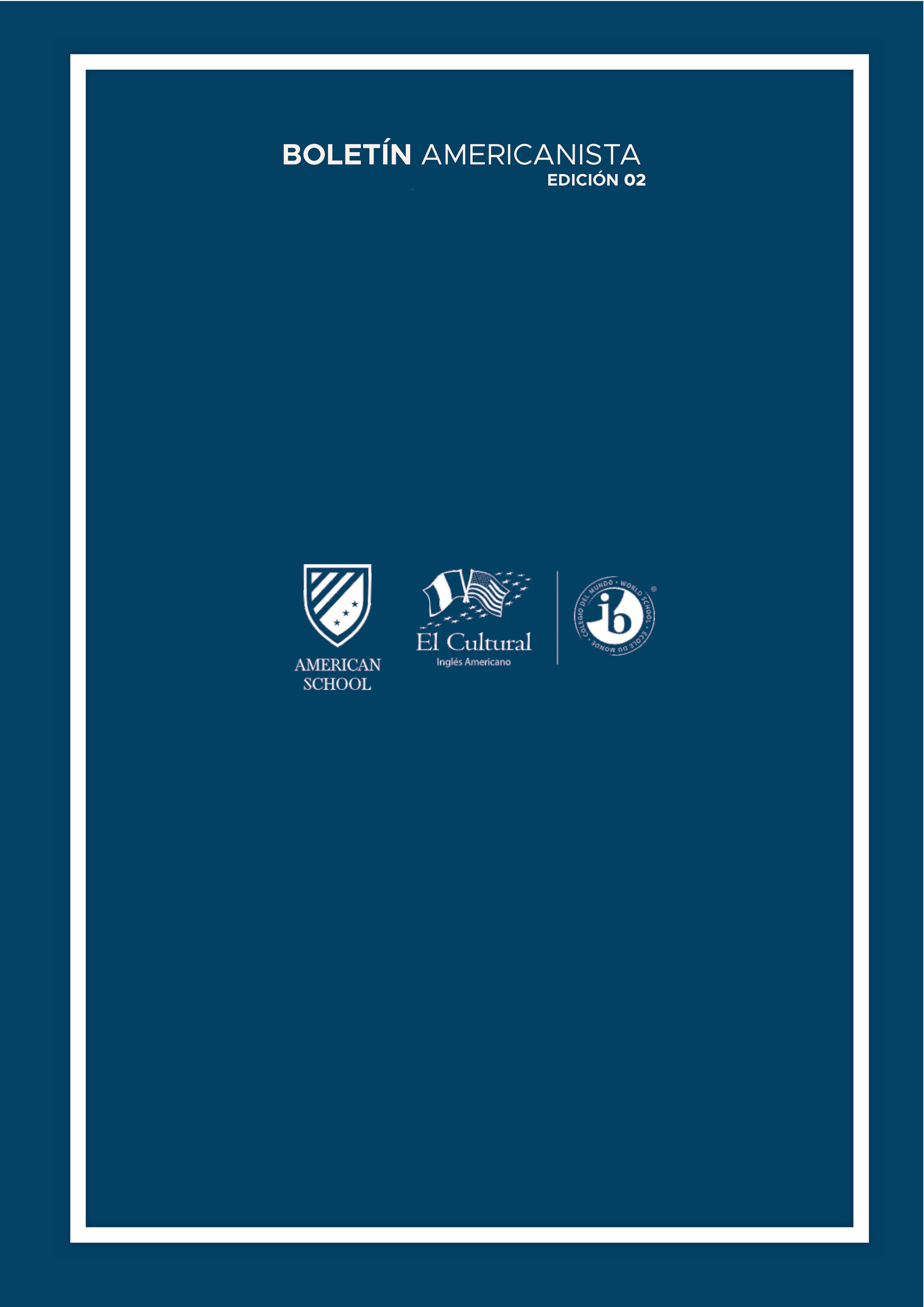 Presentamos la 2da edición de nuestro boletín institucional, correspondiente al mes de abril 2024.  We are American School!...