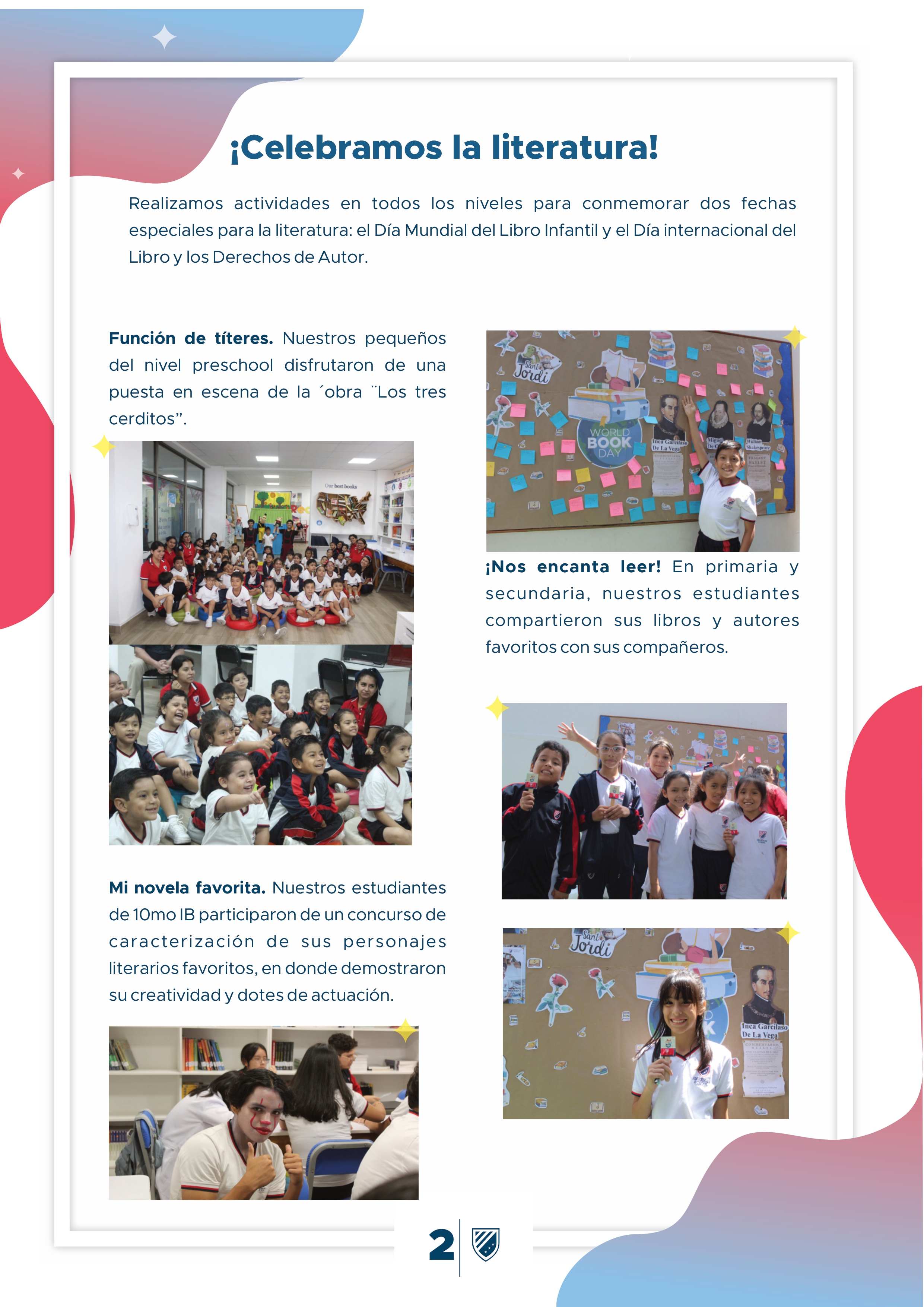 Presentamos la 2da edición de nuestro boletín institucional, correspondiente al mes de abril 2024.  We are American School!...